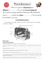 English Worksheet: Visit the Globe Theatre!