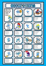 English Worksheet: OCCUPATIONS - MULTIPLE CHOICE