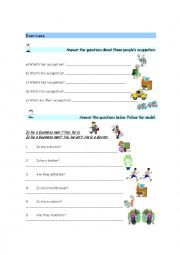 English Worksheet: Occupation