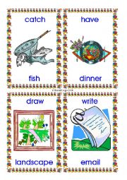 English Worksheet: InTense Board Game activity cards 1-12 of 36