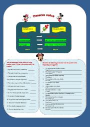 English Worksheet: Passive voice