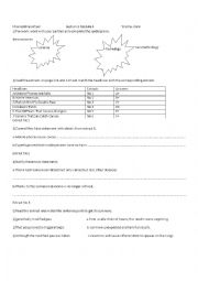 English Worksheet: reading worksheet