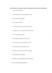 Correct the errors worksheet with solution
