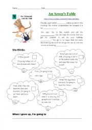 English Worksheet: The Milkmaid