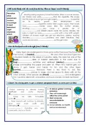 English Worksheet: MID TERM TEST FOR 9TH FORM