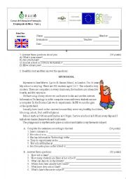 English Worksheet: Test 