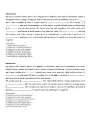 English Worksheet: reading skills