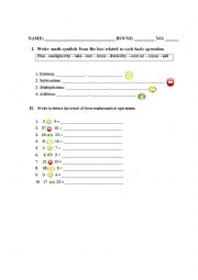 Math symbols 