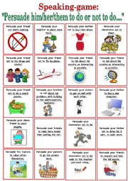 English Worksheet: Conversation task, 