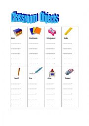 classroom objects 