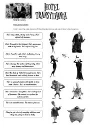 English Worksheet: Hotel Transylvania