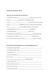 English Worksheet: if clause revision