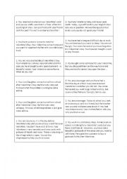 English Worksheet: Valentines Day: SPEAKING ACTIVITY Role plays