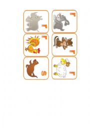 English Worksheet: animals flashcards. part 10