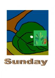 English Worksheet: The Very Hungry Caterpillar Days of the Week Sunday to Wednesday