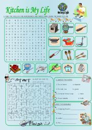 English Worksheet: KiTChEn ToOL