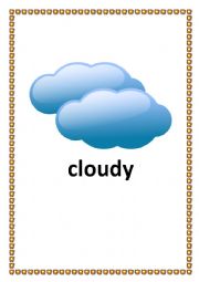 English Worksheet: Weather_Flashcards_Part_1