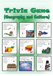 Trivia Game (Geography and Culture)