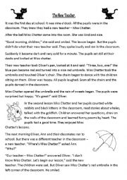 English Worksheet: The New Teacher