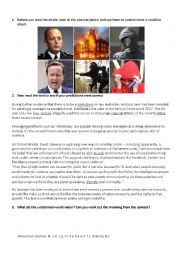 English Worksheet: Social Media and Criminality