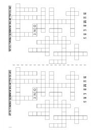 English Worksheet: Numbers