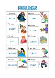 English Worksheet: Feelings