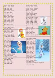 English Worksheet: Irregular verbs