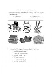 Countable and Uncountable nouns