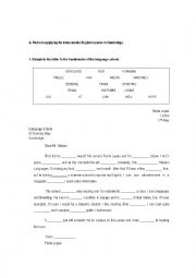 English Worksheet: Placement test