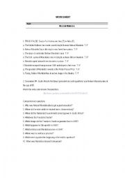 English Worksheet: Nelson Mandela