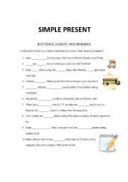 English Worksheet: Simple Present