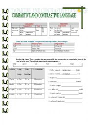 English Worksheet: Comparative and Superlative