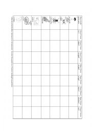 English Worksheet: animal body parts grid 