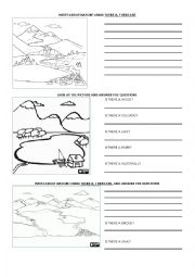 English Worksheet: places and jobs