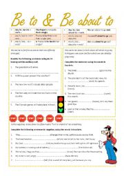 English Worksheet: to be about to