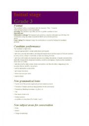 English Worksheet: Trinity Level Grade 3 GESE