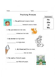 Practicing Pronouns