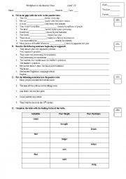 English Worksheet: Passive voice