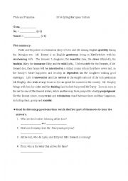 English Worksheet: Pride and Prejudice the film