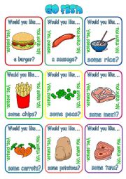 English Worksheet: Would you like a/some ...? + food (1/2)