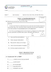 English Worksheet: auxiliary verbs and adverb of frequency and reading