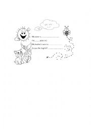 English Worksheet: Welcome