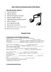 Jazz worksheet and the 1920s