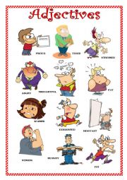 English Worksheet: ADJECTIVES