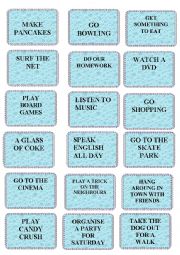 English Worksheet: GAME / CHAIN SPEAKING