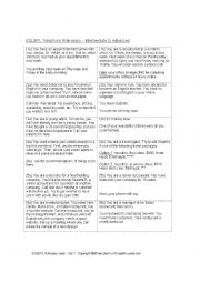 English Worksheet: Telephone Roleplay