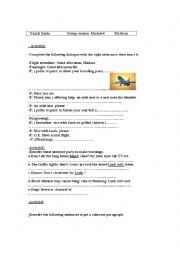 English Worksheet: Group session9th form Module4