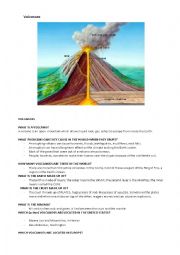 English Worksheet: Volcanoes