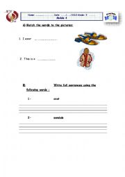 English Worksheet: Word knowlegde exercise