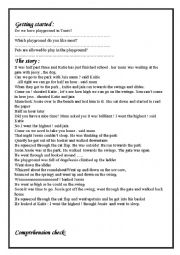 English Worksheet: PLAYGROUND